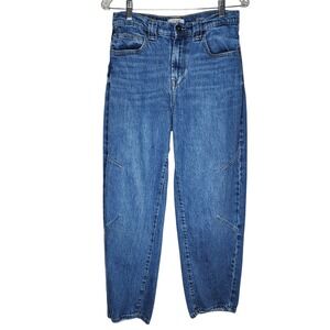 Kensie Jeans The Jessica High Rise Barrel Jeans Medium Wash Womens 8/29